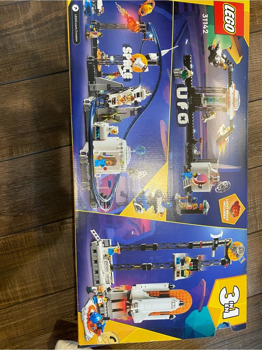LEGO Space Roller Coaster Playset - Blue, White, Orange